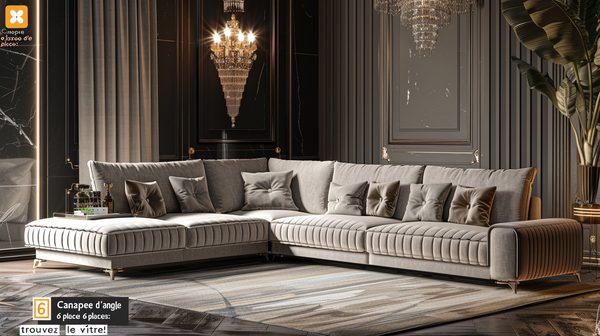 Canapé d'angle 6 places : trouvez le vôtre !