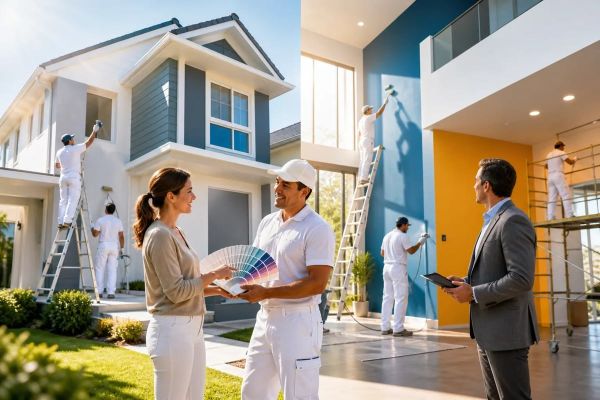 Guide comparatif des coûts de peinture façade au m²